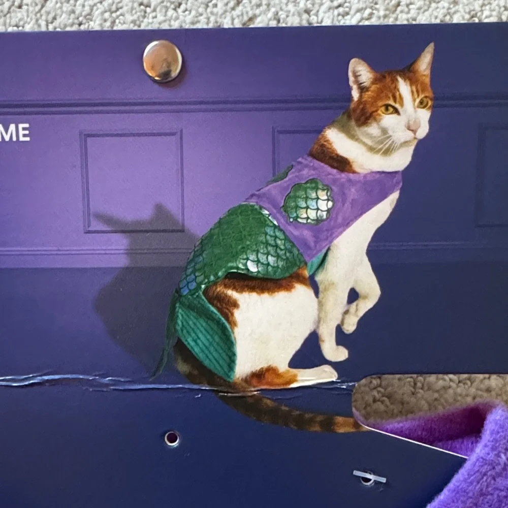 Bootique Purple and Teal cat mermaid costume